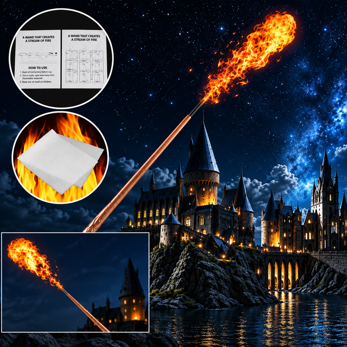 Flame Illusion Wand – Create Realistic Fire Magic in Seconds