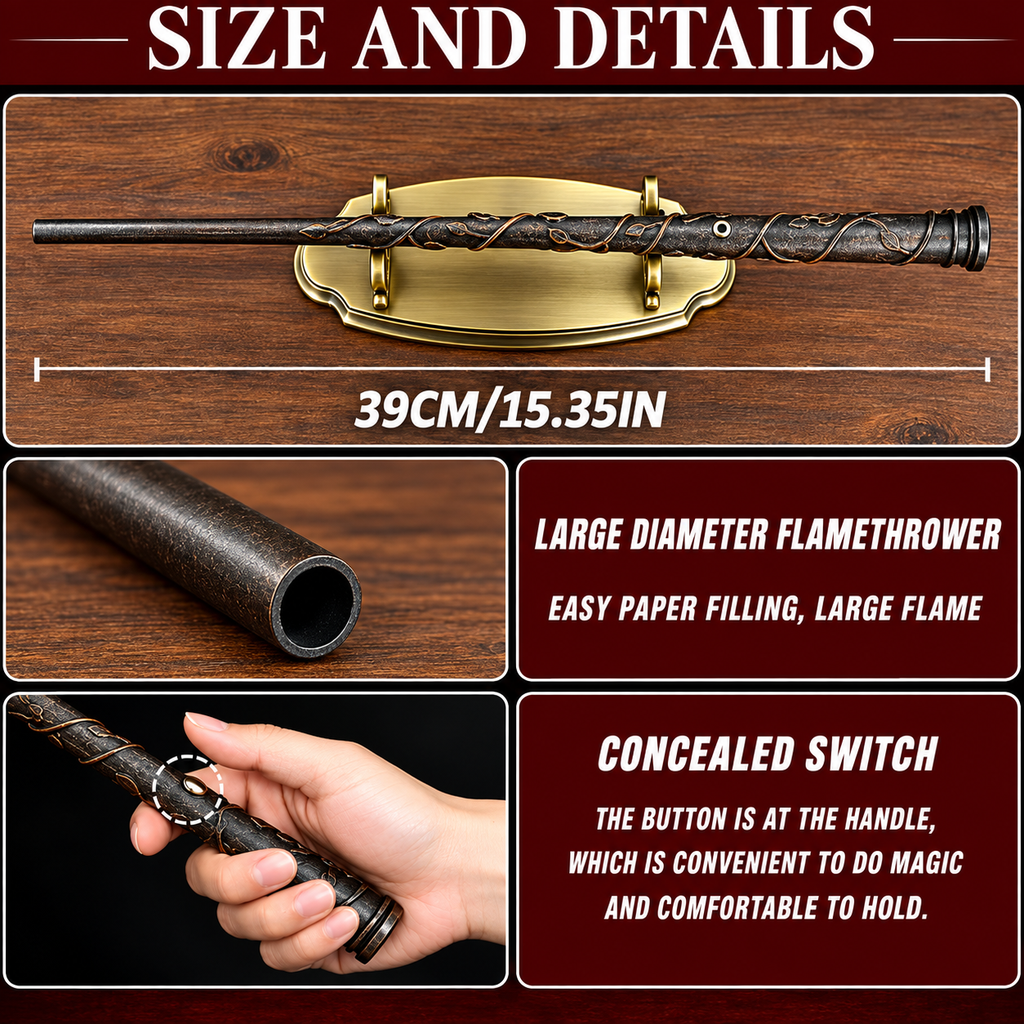 Flame Illusion Wand – Create Realistic Fire Magic in Seconds
